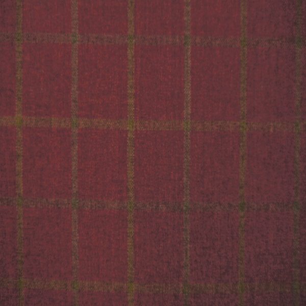 Lana Window Pane Fabric Col Claret